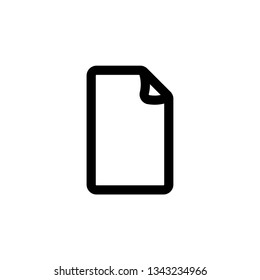 File Icon Vector Fat Design Editable Stroke