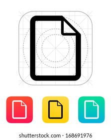 File icon. Vector illustration.