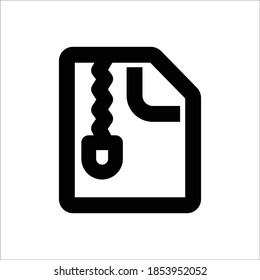 File Icon - Vector Illustration .