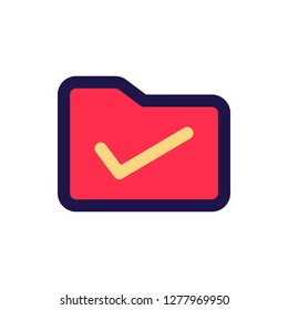 File Icon Vector Illustration in Filled Style for Any Purpose