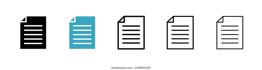 File icon vector illustration set