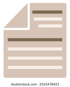 File icon vector isolated on white background.