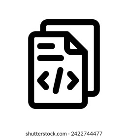 file icon. vector line icon for your website, mobile, presentation, and logo design.