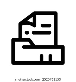 file icon. vector line icon for your website, mobile, presentation, and logo design.