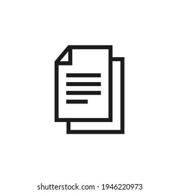 File icon vector. Simple pdf sign