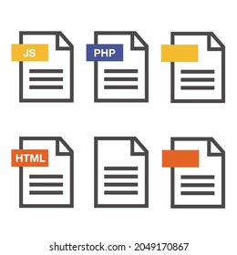 Iconos de archivo ilustración vectorial