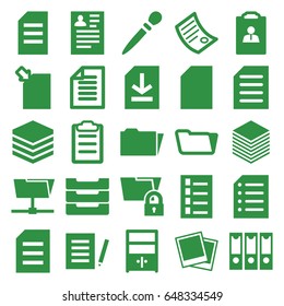 File icons set. set of 25 file filled icons such as document, nail sawing, resume, folder, clipboard, file, table box, paper, cupboard, photo, binder, archive