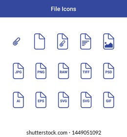 File icons Set - Eps10
