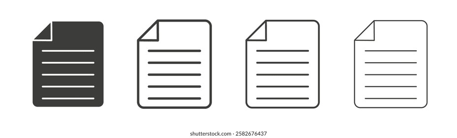 File icons set vectors graphic designs