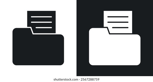 File icons in solid black and white colors