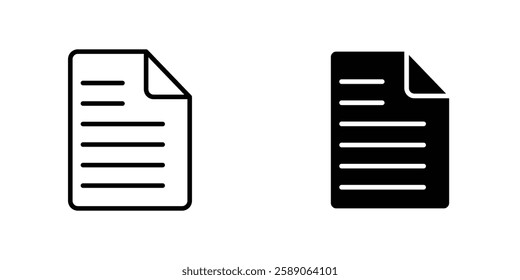 File icons thin line illustrations designs