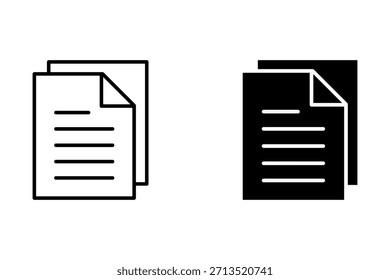 Iconos de archivo diseños de ilustraciones de línea delgada