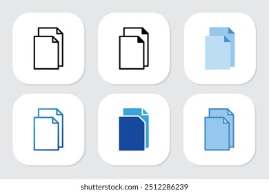 Iconos de archivo con varios estilos de diseño