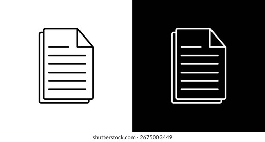 File icons, vector best stroke icon EPS