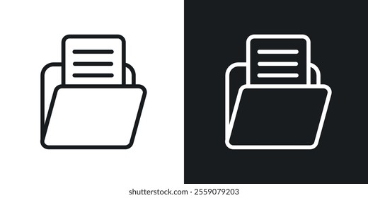 File icons. vector set in black colors