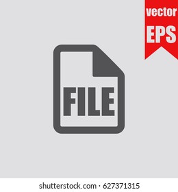 File icon,sign,symbol isolated in flat style.Vector illustration.