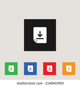 File icon,stock vector illustration, EPS10. 