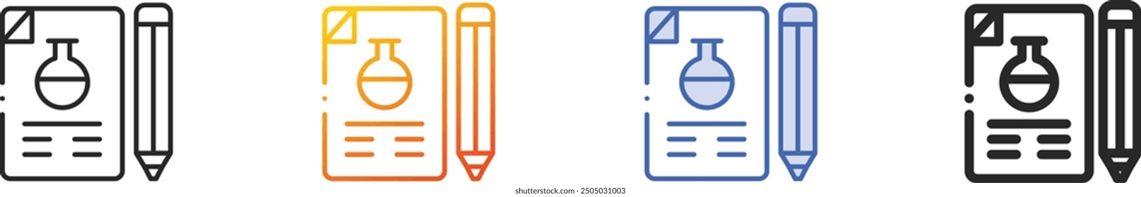 file icon.Thin Linear, Gradient, Blue Stroke and bold Style Design Isolated On White Background