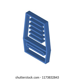 File inbox isometric left top view 3D icon