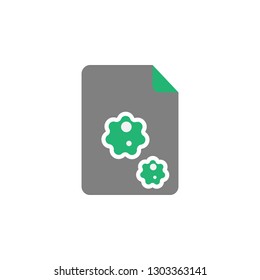 File, infected icon. Element of Cyber and Security icon for mobile concept and web apps. Detailed File, infected icon can be used for web and mobile