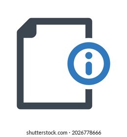 File info icon.support,document (vector illustration)