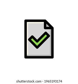 File Information User Interface Outline Icon Logo Vector Illustration
