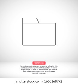 Оffice file interface linear style on the background. Best icon 10 eps illustration