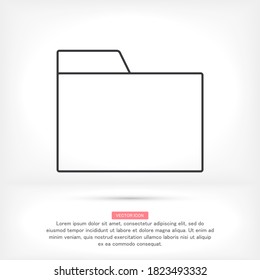 Оffice file interface linear style on the background. Best icon 10 eps illustration 