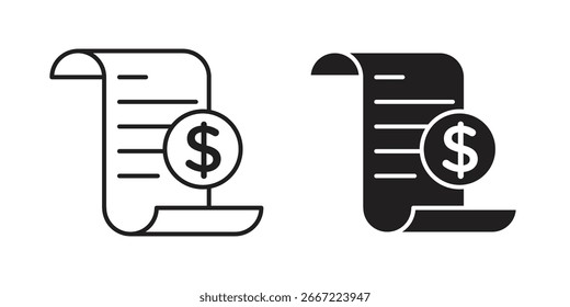 File invoice icon. doodle graphics vectors