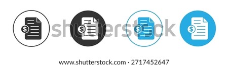 File invoice icon. Graphic icon design template
