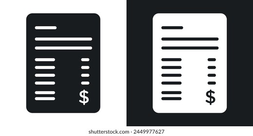 Datei-Rechnung-SymbolSet mit Bill Account Beleg- und Unternehmensfinanzsteuersymbolen