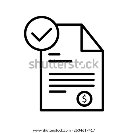 File invoice icon set. bill account receipt vector symbol. business financial tax sign. order invoice symbol, on white background	
