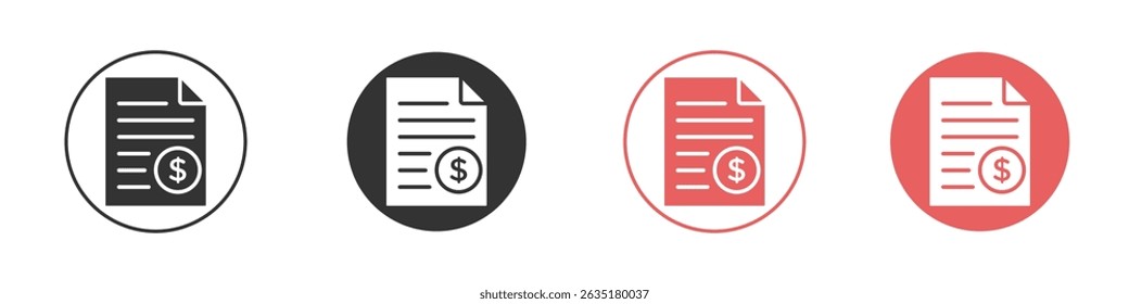 File invoice icon vector design template simple and clean style