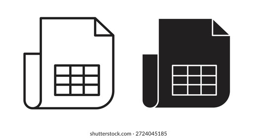 Datei Rechnung Symbole Logo Design, Piktogramm Symbole