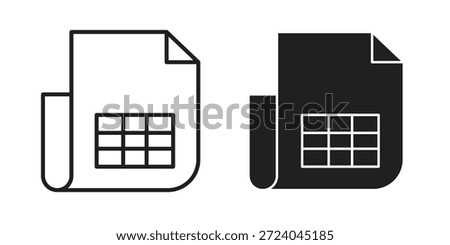 File invoice icons logo design, Pictogram Icons