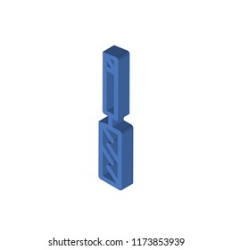 File isometric left top view 3D icon