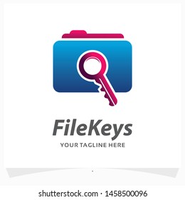 File Keys Logo Design Template