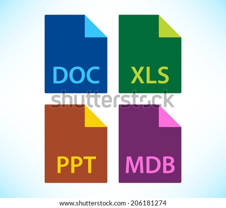 File labels icon set