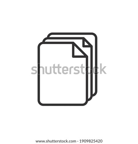 File Line icon for business website,apps, and many more