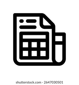 file line icon. Clean and minimalist vector icon for websites, mobile apps, presentations, and logos. Fully scalable and customizable for any project.