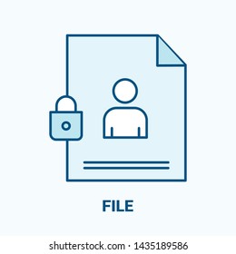 file line icon on white background