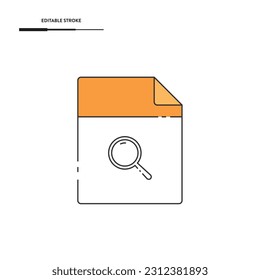 File Line Icon Vector Design.