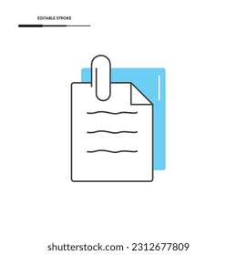 File Line Icon Vector Design.