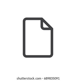 File line simple icon, outline vector sign, linear style pictogram isolated on white. Symbol, logo illustration. Editable stroke. Pixel perfect vector graphics