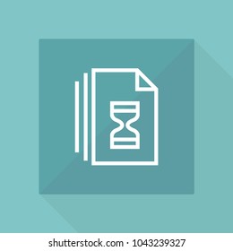 File line vector icon