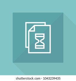 File line vector icon