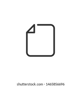 File  - Line Vector Icon