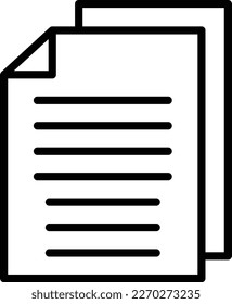 Diseño de iconos del vector de línea de archivo