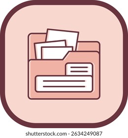 File Line vector Icon Design