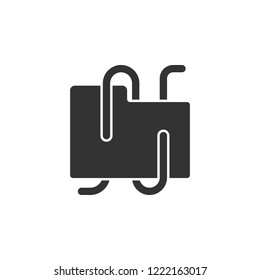 File with lines icon. Element of internet security icon for mobile concept and web apps. Detailed File with lines icon can be used for web and mobile